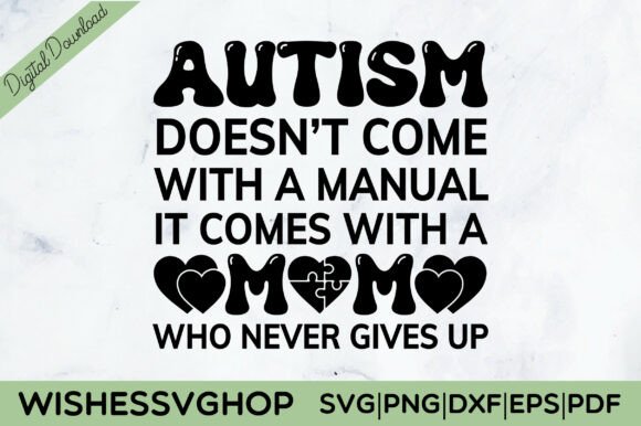 Autism Mom SVG PNG Graphics and Crafts Review