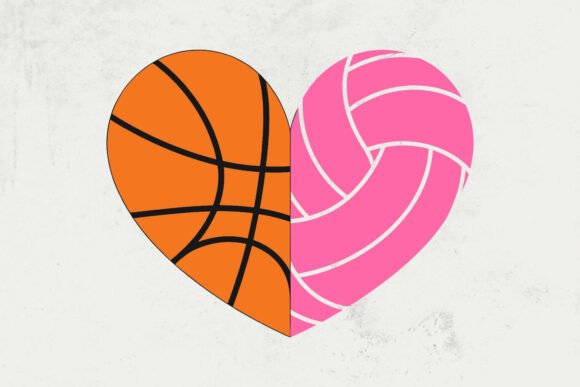 Basketball SVG, Volleyball Heart SVG Graphics and Crafts Review