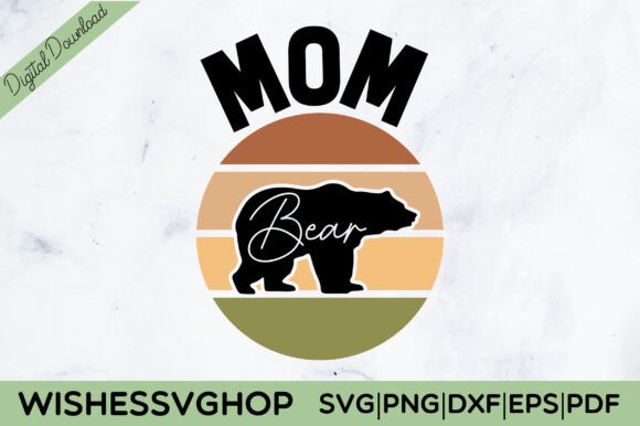 Bear Mom SVG PNG Free: Graphics and Crafts for Branding