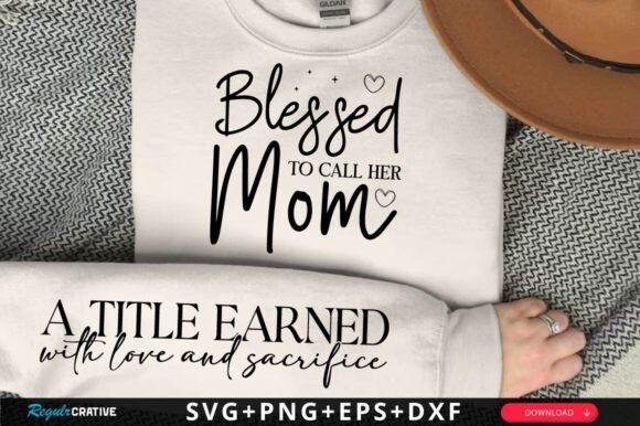 Blessed to Call Her Mom SVG Design Graphics and Crafts