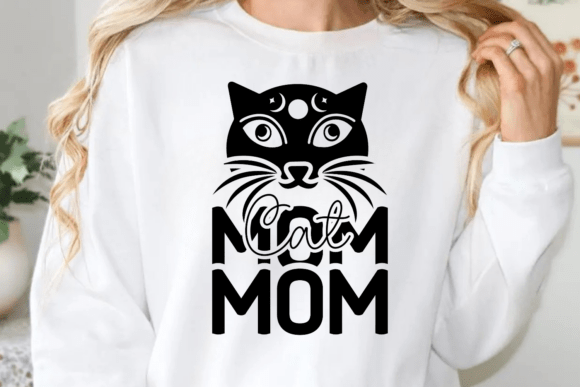 Cat Mom SVG Graphics for Crafts and Content