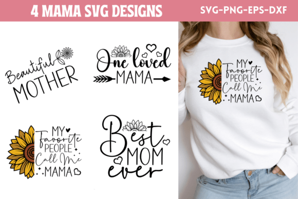 Mama SVG Bundle, Mom SVG Bundle 5 Graphics and Crafts Review