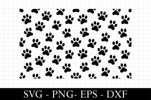 Paw Seamless Pattern Svg, Paw Print Svg Graphics And Crafts Review