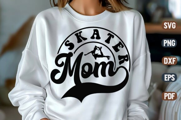 Skater Mom SVG Design: Graphics for Crafts and Content