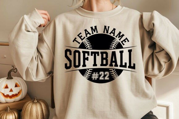 Softball Team Template Svg Png, Softball Graphics
