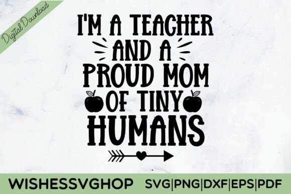 Teacher Mom SVG PNG Graphics and Crafts Review